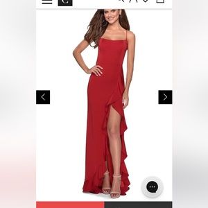 La Femme king red dress, size 4